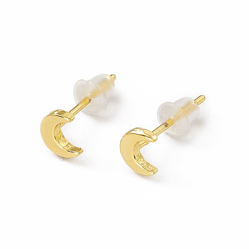Moon Stud Earrings