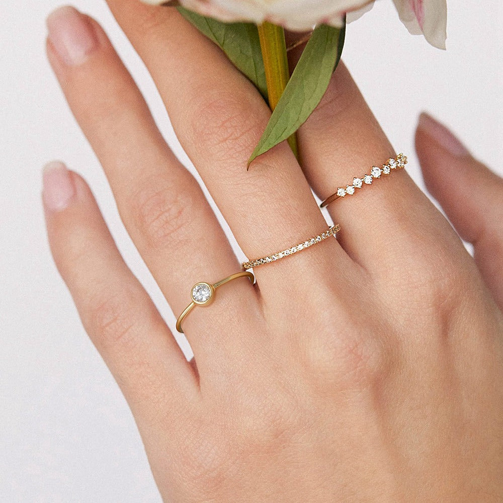 Dainty Solitaire Ring